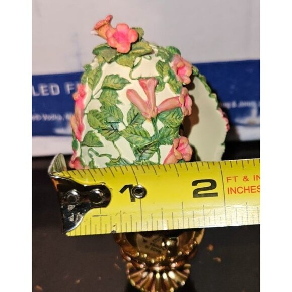 Faberge Egg Hummingbird Jewels In The Garden Franklin Mint Numbered Rare - Picture 6 of 11